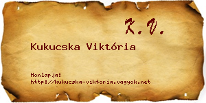 Kukucska Viktória névjegykártya